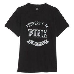 PINK Victoria's Secret Men's Black Athletic T-Shirt